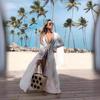 Seaside Cotton Beach Dress: Loose Bikini Cover-up, Sun Protection Shawl, Cardigan for Spring.