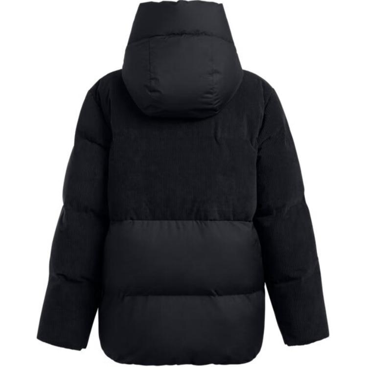 Under Armour Limitless Corduroy Training Zip Long Sleeve Down Jacket Women Jackets Black 1384654-001