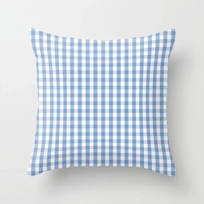 Geometric Plaids Cushion Cover Polyester Throw Pillow Cover Decorative Sofa Pillow Nordic Fashion Scottish Pillowcase 45*45Cm