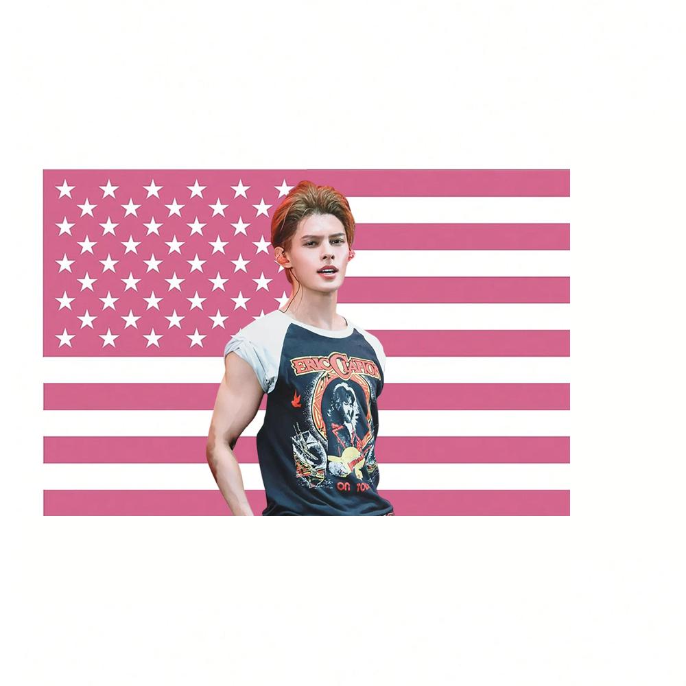 Kpop Cortis Bandera Americana Tapiz Decoración de Pared Decoración de Habitación Murales para el Hogar Fans de Kpop Regalos de Cumpleaños Productos Periféricos