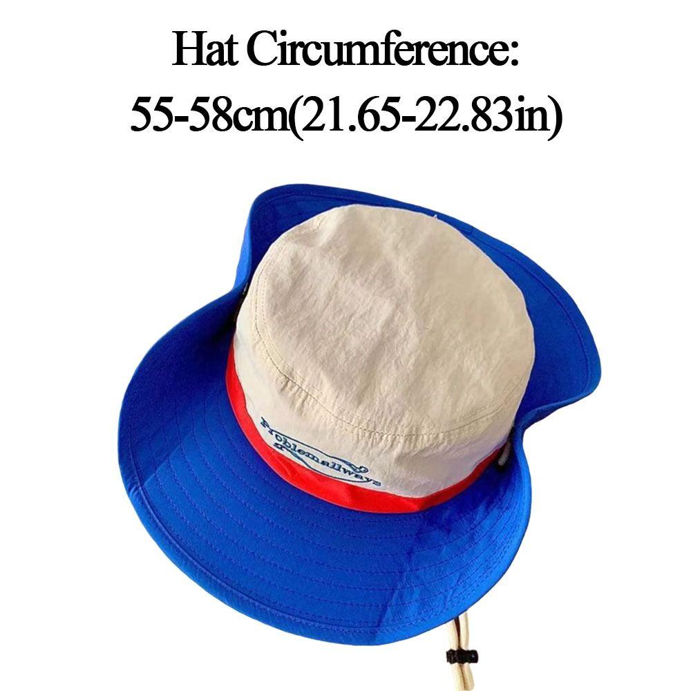 Color Matching Fisherman Cap Sun Protection Sun Hat Retro Hiking Caps Summer