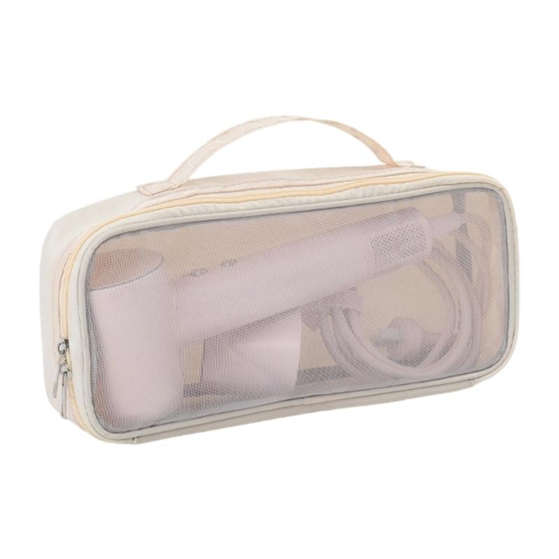 

Portable Hair Tool Organizer Case Nylon Construction Thick Padding Storage Bag For Travel Home Salon Essential абрикосовый