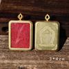 Tibetan Thangka Titanium Steel Gold Silver Pendant: Single/Double-Sided Benming Buddha Amulet