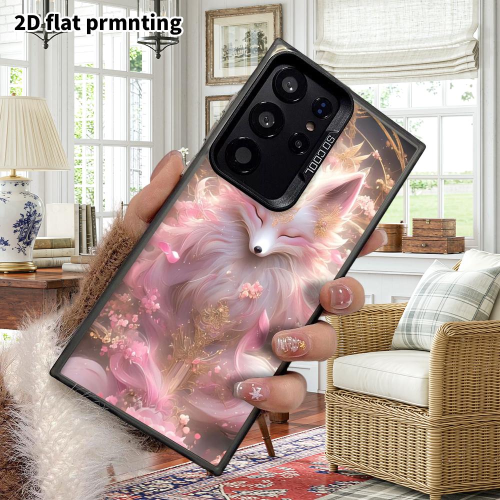 Phone Case: 2D Flat Samsung Galaxy A34 A35 M05 M06 S20 S22 S21 FE Plus 5G Protective Case, Couple Style, Nine-Tailed Fox, Christmas and Halloween Gift