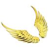 1pair Car Auto Motorcycle Body Sticker 3D Eagle Angel Wings Badge Style ABS Decals Silver/Gold Exterior Accessories