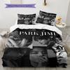 Jimin Pattern Bedding Home Decoration Birthday Gift ( 1 duvet cover + 2 pillowcase, without core),fan merchandise.