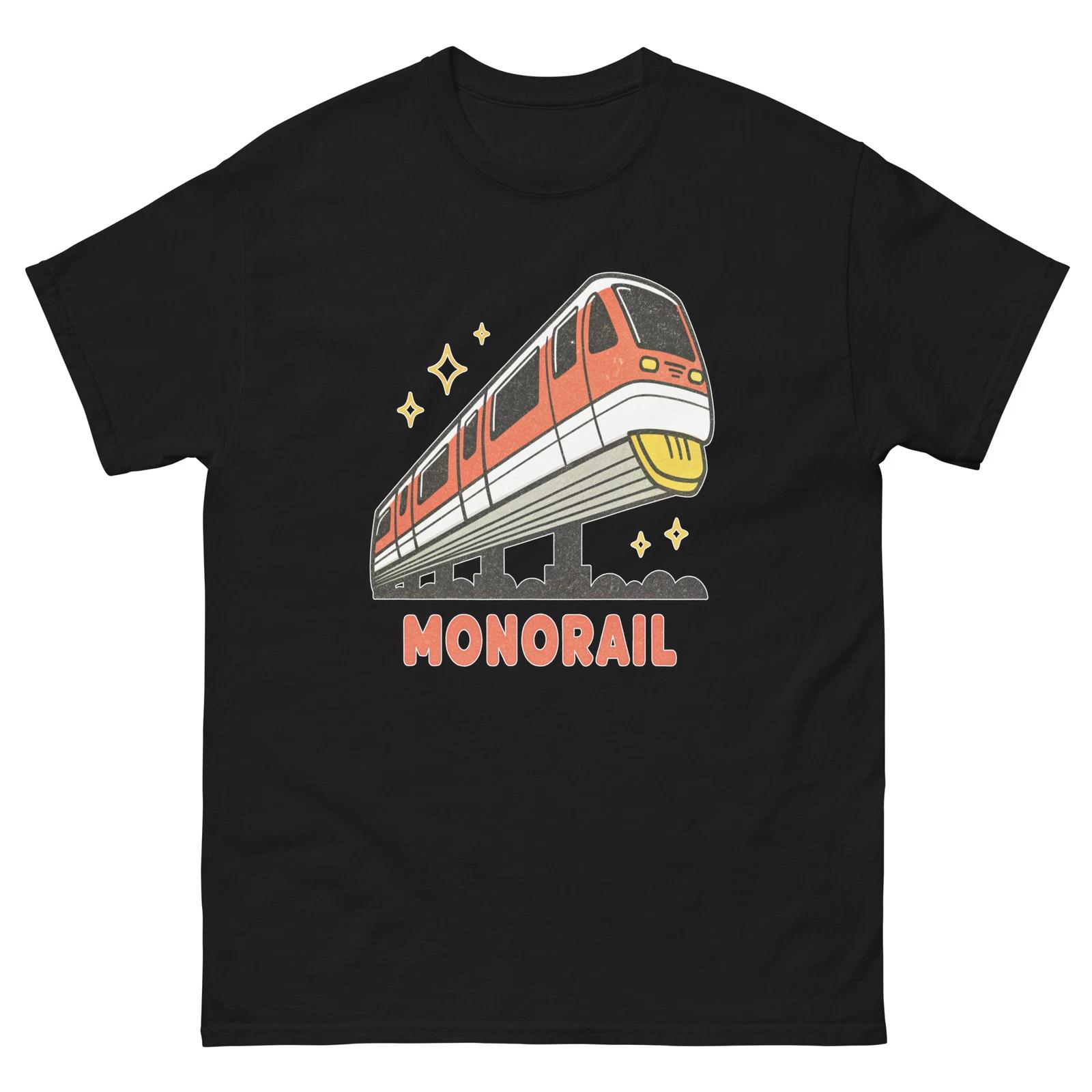 Monorail Transportation Vehicle Illustration T-Shirt S