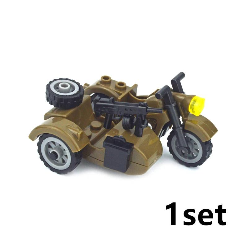 Ww2 Militare Swat Suv Auto Blocchi da Costruzione Moto da Cross Veicolo Soldati Set Moto Esercito Accessori Militari Giocattolo a Mattoncini