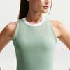 Nike Dri-Fit Ribbed Elastic Moisture-Wicking Quick-Dry Tennis Shirt Women Tops FZ6658-006