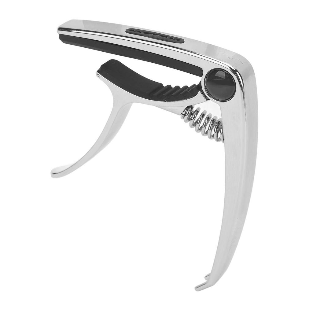 Guitar Capo 3 In 1 Multifunctional Zinc Alloy Rubber Pad Electric Guitar Capo with Pick for Banjo