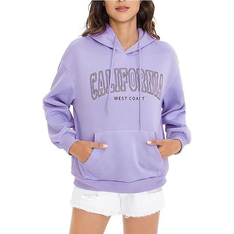 Unisex Casual Letter Print Spring/Autumn Hoodie