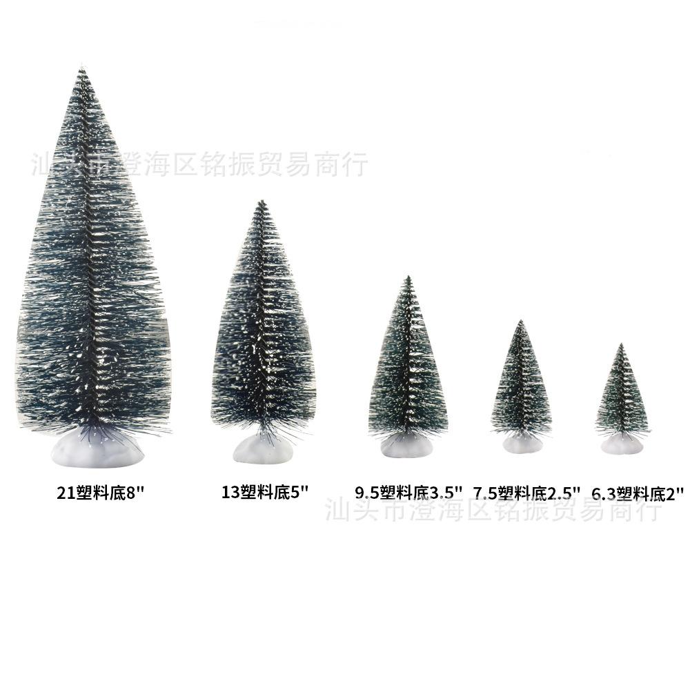 

Мини рождественская елка, кедровая сосна на резиновых шелковых иголках, зеленое рождественское настольное украшение