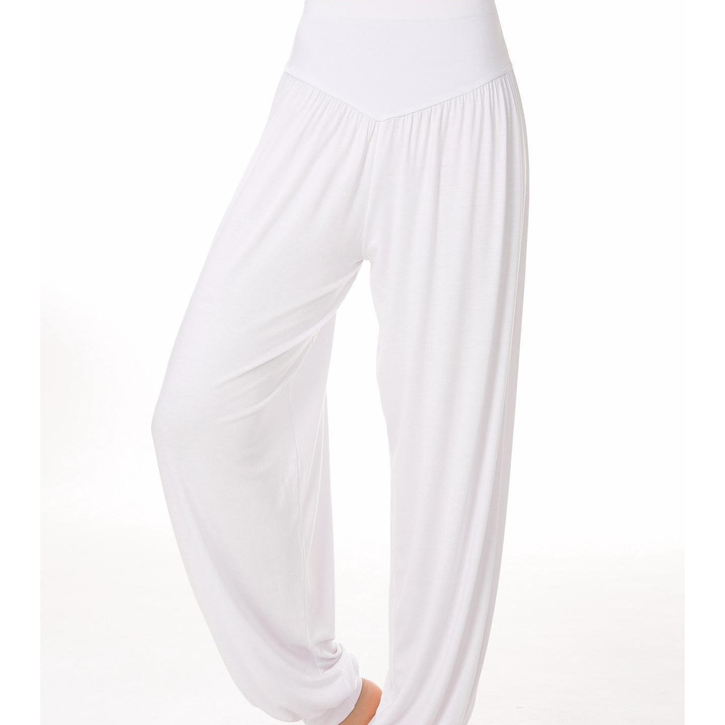 

Вільні модальні штани для йоги для вправ і танців S білий