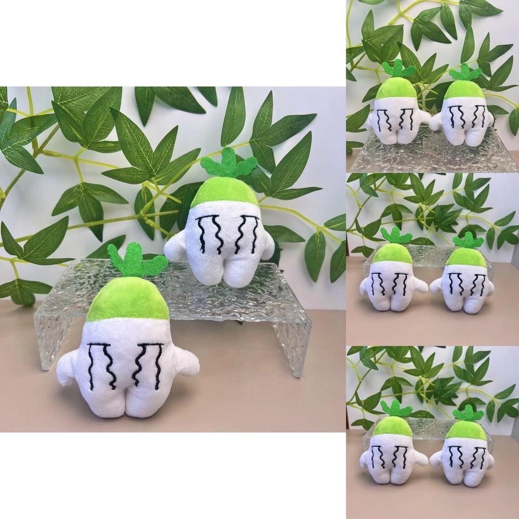 Whimsical Carrot Crying Keychain Plush Doll With Luxurious Gold Design Keyring