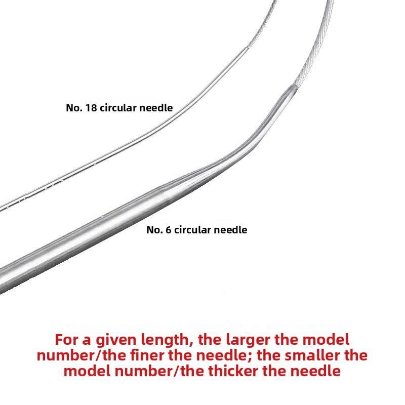 Circular Knitting Needles for Making Sleeve Sweaters, Stainless Steel Circular Knitting Needles, Sweater Knitting Circular Needles