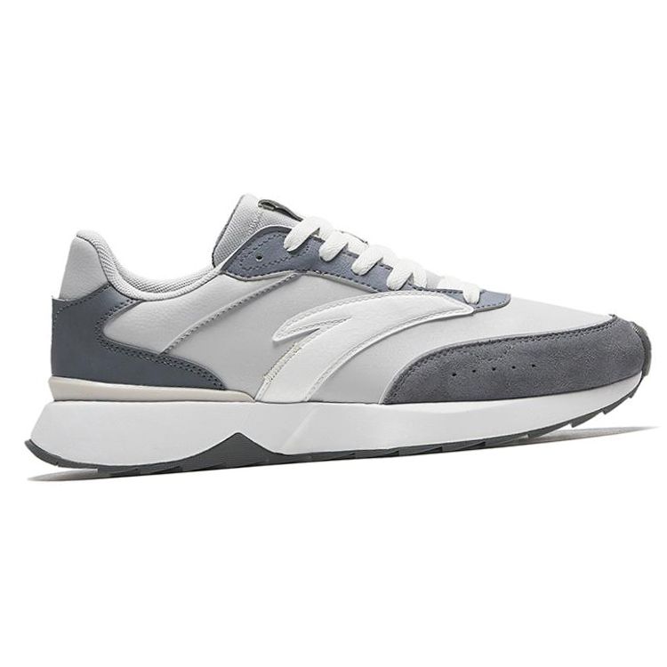Anta Inheritance 70 Comfortable Daily Non-Slip Wear-Resistant Low-Top Casual Shoes Men Sneaker Gray White 112338879-8