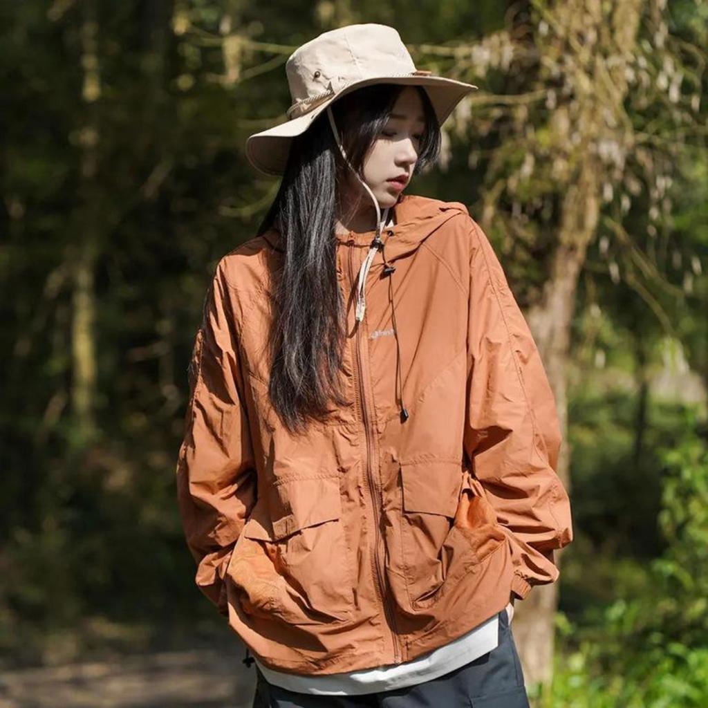 UPF50 Sunscreen Women's Summer Thin Breathable UV-proof Sun-protective Clothing Outdoor Hooded Coat