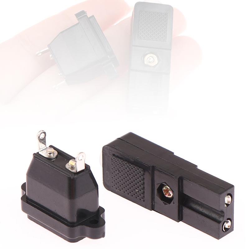 Șurubelniță Electrică cu Două Fire Ștecher Priză de Alimentare cu 2 Conductoare Conector Ștecher Alimentare DC 2 Pini Negru Mic Ștecher cu Două Fire