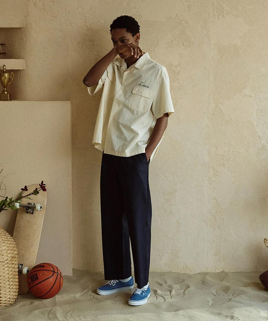 Jelolaunji [Italian Material] Canonico Comfort Wool Slacks Navy