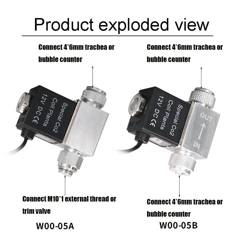 1PC Aquarium Magnetventil CO2 System Regler Aquarium Zubehör Elektrische Niedrigen Temperatur Magnetventil Für Aquarium DC12V