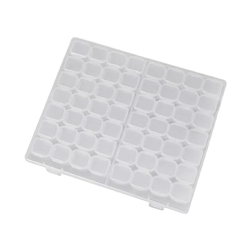 Clear Jewelry Storage Box with Lid, Compartment Case for Rings Earrings and Pendants, Vanity Display and Dresser Use