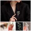 Zinc Zinc Alloy Rhinestone Animal Collar Pins Zircon Metal Snake Lapel Pin Casual Zodiac Snake Brooch  Girls