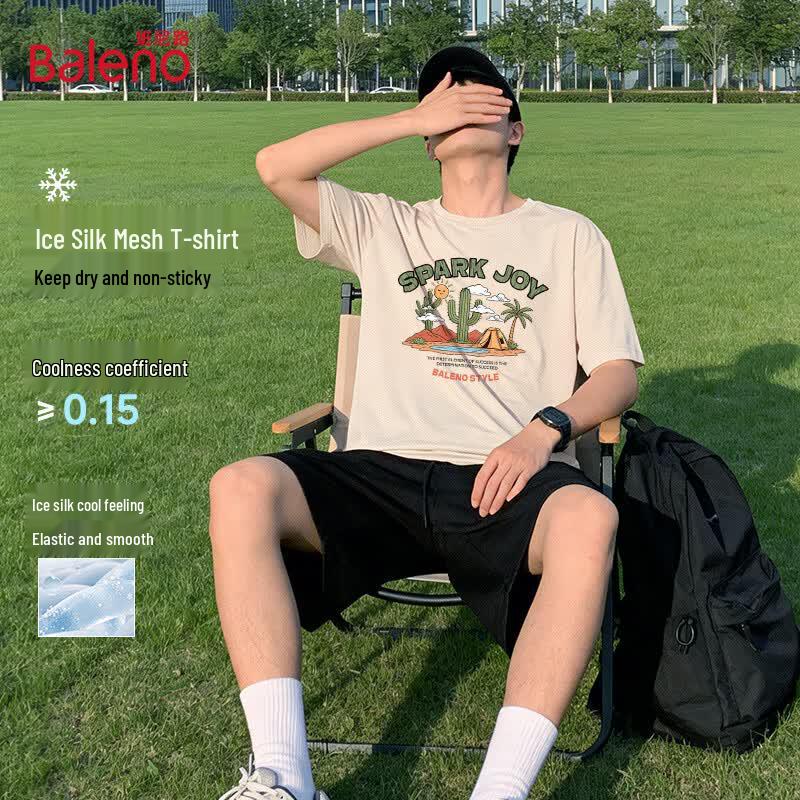 Baleno Casual Loose Fit Short Sleeve T-Shirt 3XL