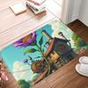 1PC Tranquil Waters Kitchen Rug Non-Slip Door Mat Pop design Bathroom Rug Bath Mat Carpet for Home Sink Laundry ecoreeree