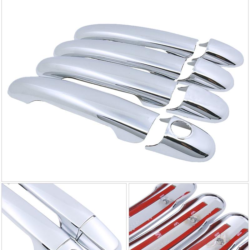 For Volkswagen VW Sharan Scirocco 1995~2010 Chrome Door Handle Cover Trim Catch Car Cap Styling Accessories 1996 1997 1998 1999