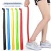 Extra Long & Thick Plastic Shoehorn - No Bending, Ideal for Elderly & Pregnant, Colorful, Hangable Shoe Lifter