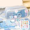 Large Capacity Pencil Case Cartoon Stationery Storage Pouch New Zipper Pen Bag  Stationery Supplies