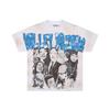 Meichao Vale New Retro Character Print Summer High Street Men and Women Loose Casual Wash Old Short Sleeve T-shirt