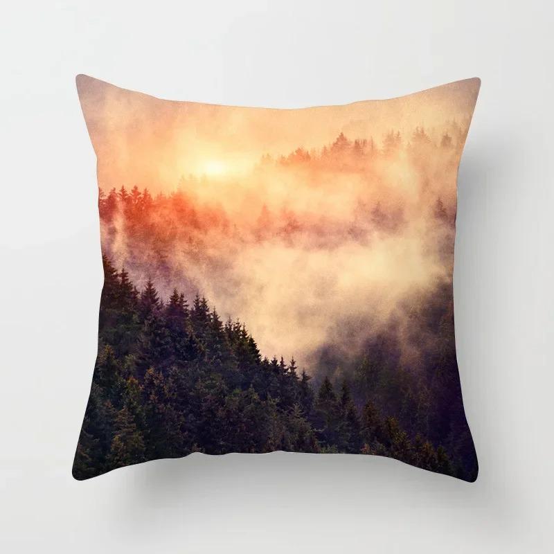 Geometric Blue Nordic Cushion Pillowcase Scandinavian Pillowcase