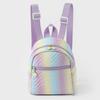Cute Rainbow Gradient Mini Backpack, Lightweight Small Daypack, Casual Travel Shoulder Bag for Daily Outing, Shopping, Vacation