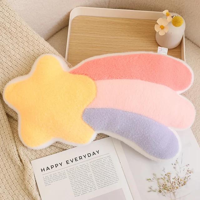 Cuscino Peluche Stella Desiderio Arcobaleno Luna Cuscino Giocattolo Morbido Colorato Corona Nuvola Cuscini Decorazione Divano Casa