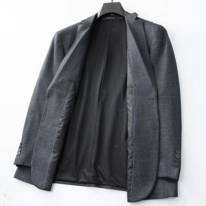 Dibenze Men's Plus Size Wrinkle-Free Business Casual Blazer