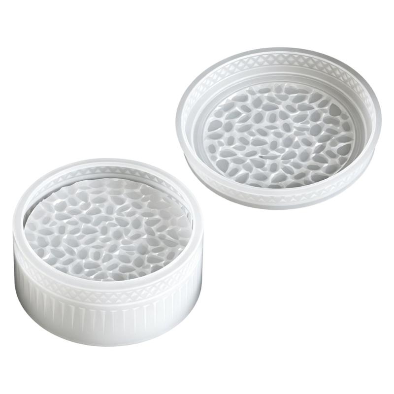 Stackable Flower Silicone Candle Cup Molds For Handmade Candle Soaps Jewelry Storage Jar Making And Epoxy Resin Craft