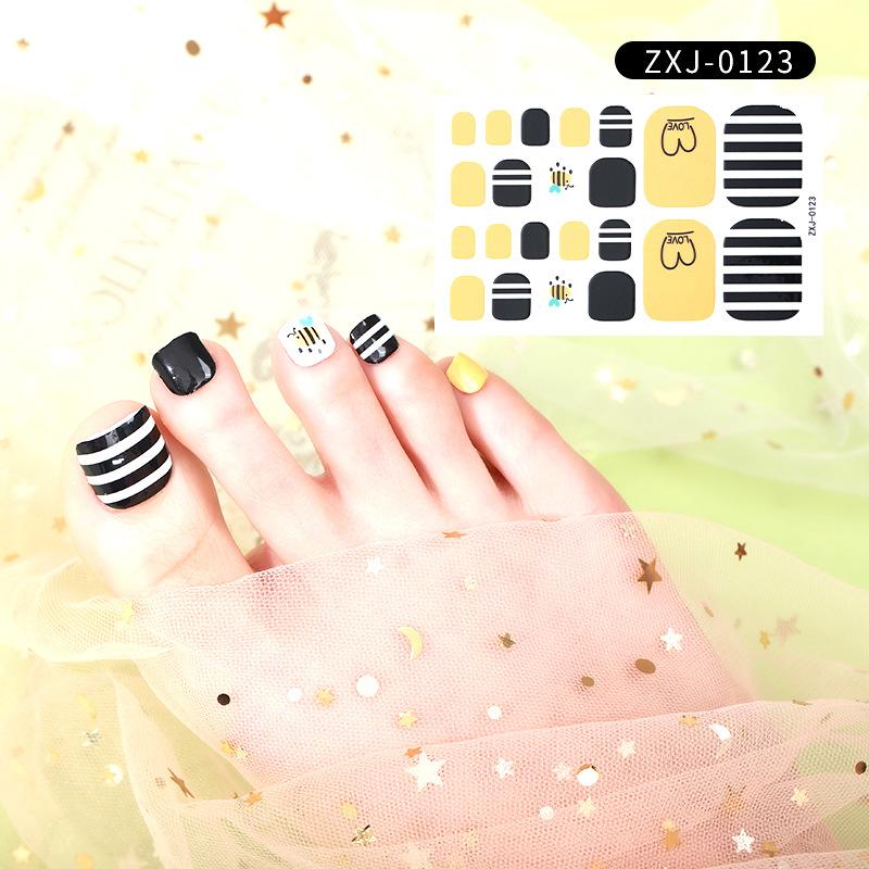 

Летняя новая наклейка для ногтей, милая наклейка для ногтей на ногах, водонепроницаемая прочная наклейка для ногтей, декоративная женская Nail tape + nail file