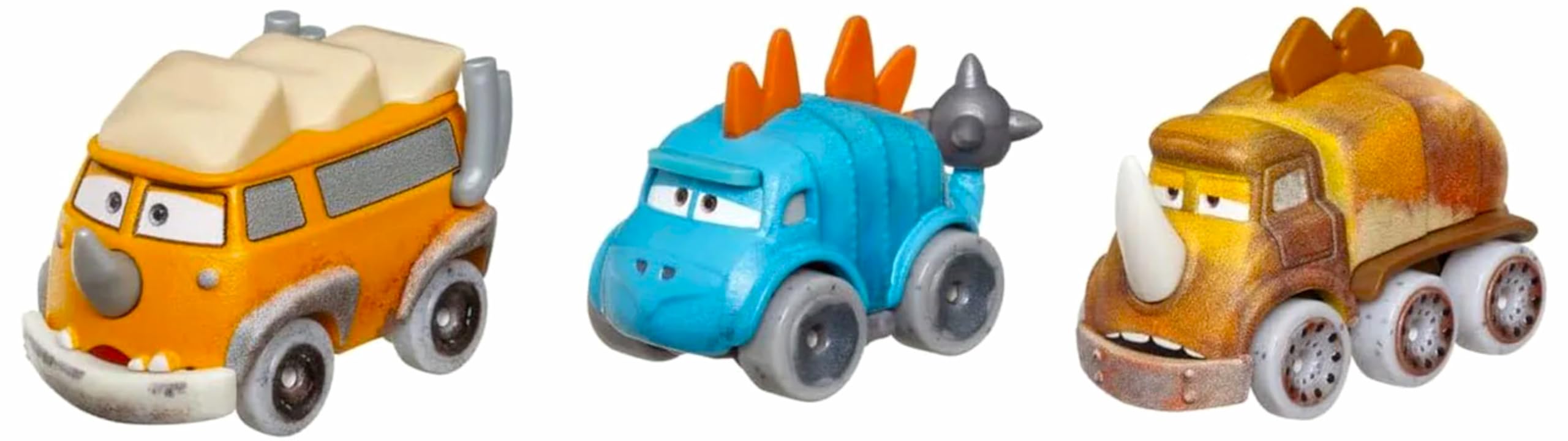 

Тачки в пути 2023 Mattel Mini Racers Литая мини-машинка 3 штуки Квадратуркозавр Вестфаланопус Ворчливозавр Дисней Пиксар Аниме Мини Мини