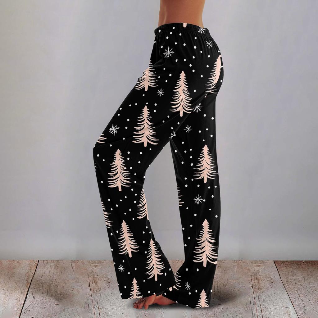 Women's Printed Wide Leg Pants Casual Relaxed Fit for Everyday Wear