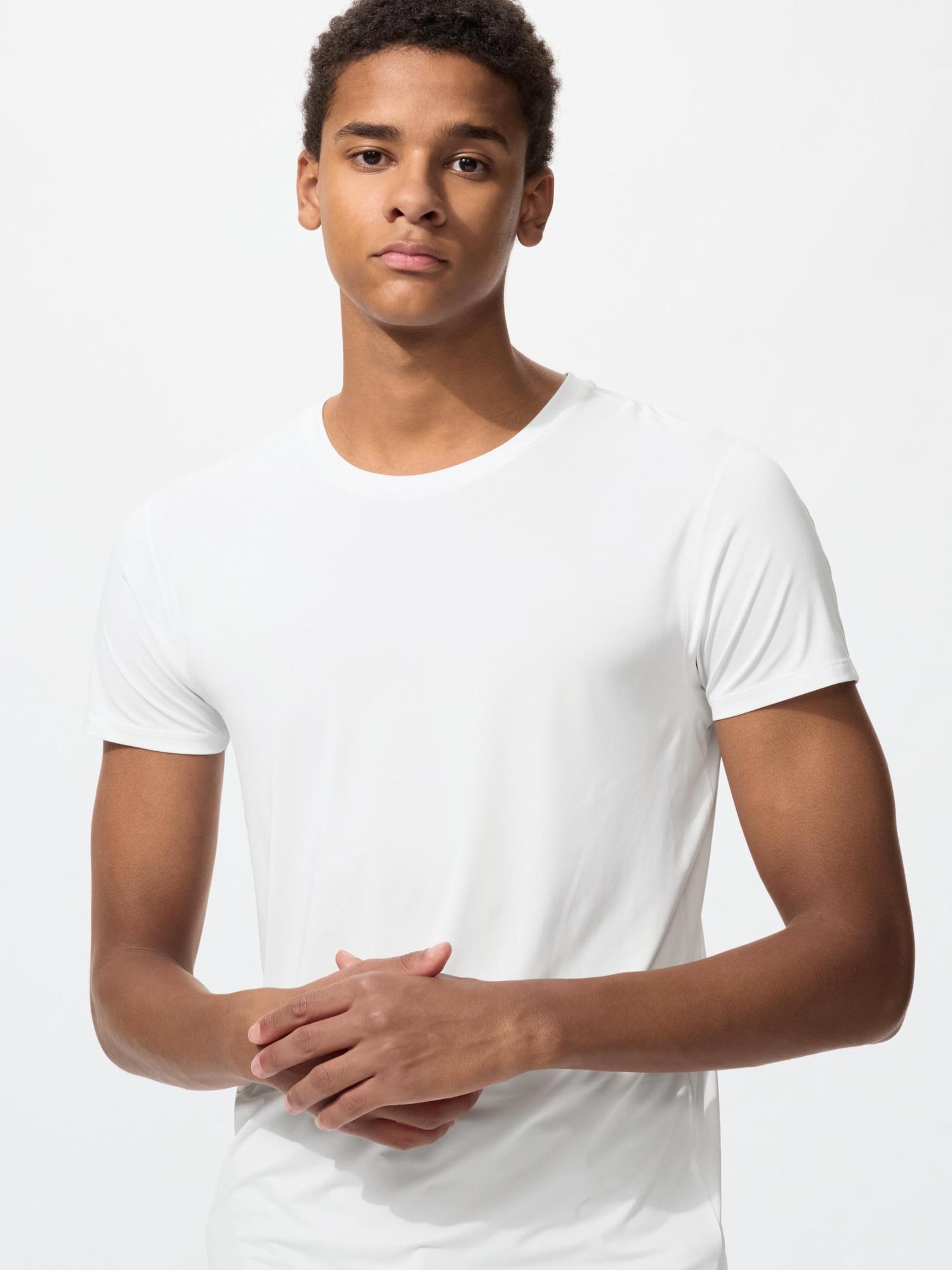 

Uniqlo Япония Air RhyThm Футболка с круглым вырезом и коротким рукавом 00 WHITE/XS