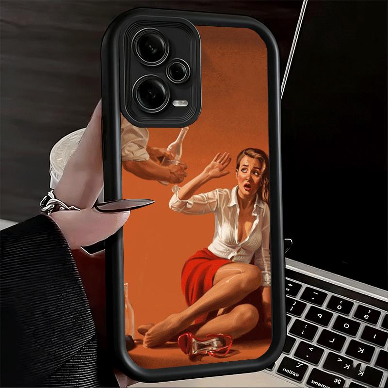 

Retro Poster Style Pin Up Girls Soft Phone Case for Xiaomi Redmi Note 15 14 13 12 11 Pro Plus 10S 11S 4G 11T 5G Shell Silicone F Redmi Note 15 Pro 4G