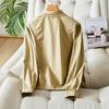 Lapel Long-sleeved Shirt for Women In Summer New Style Small Work Top Design Sense Shirt