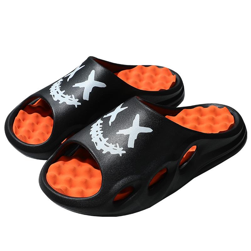 Men Fashion Massage Slippers Indoor/Outdoor Sandals Beach Flip Flop Thick Sole Male Slides Summer Non-Slip Men Shower Slippers