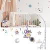 Baby Crib Mobile - Portable Hanging Toys with Animal Figures for Newborns, Nursery, Stroller, Bedroom & Outdoor