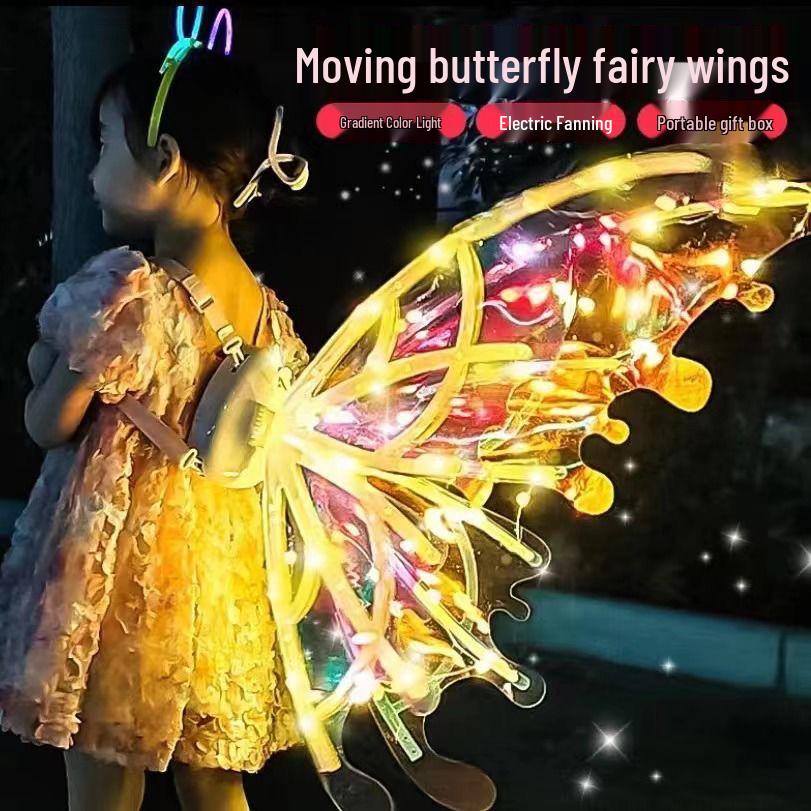 Children's Electric Luminous Angel Fairy Butterfly Wings for Festival Parties