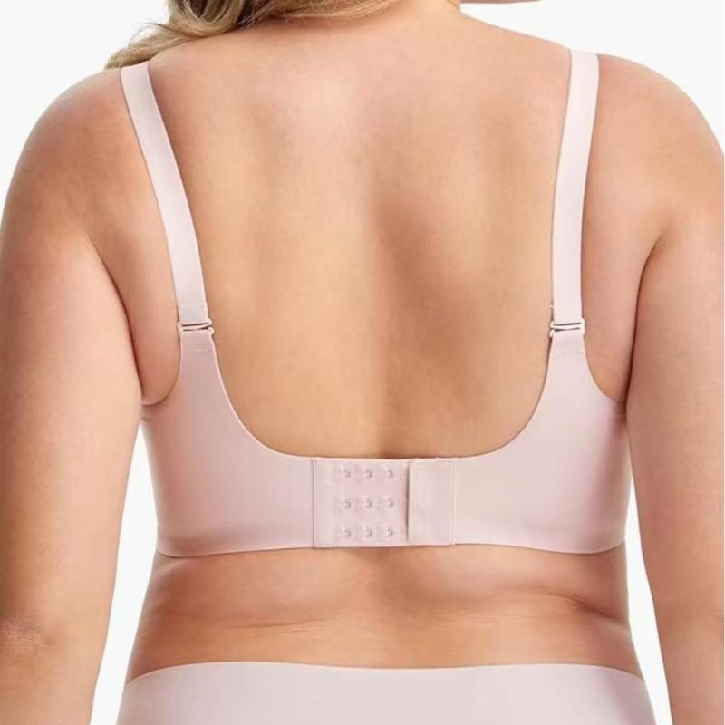 Women S Plus Size Seamless Push Up Bra Thin Wave Edge Summer Underwear