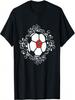Floral Morocco Soccer Fans Jersey Moroccan Football Lovers T-Shirt