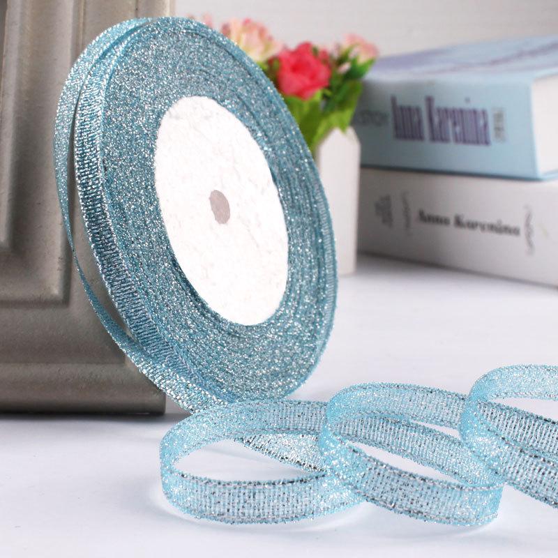 6mm Gold & Silver Onion Ribbon for Gift Packaging & Christmas Décor