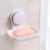 Wall Mounted Soap Dish for Shower Suction Cup Bar Soap Holder Self Draining Removable Sponge Holder for Bathroom Bathtub Kitchen Sink